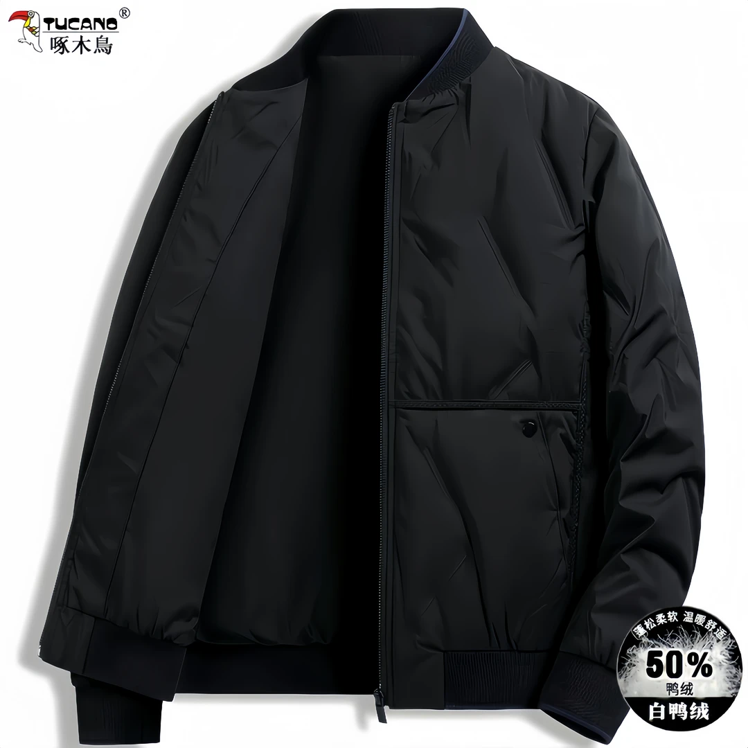 TUCANO/啄木鳥轻薄羽绒服冬季新款男士商务休闲中老年抗寒服外套