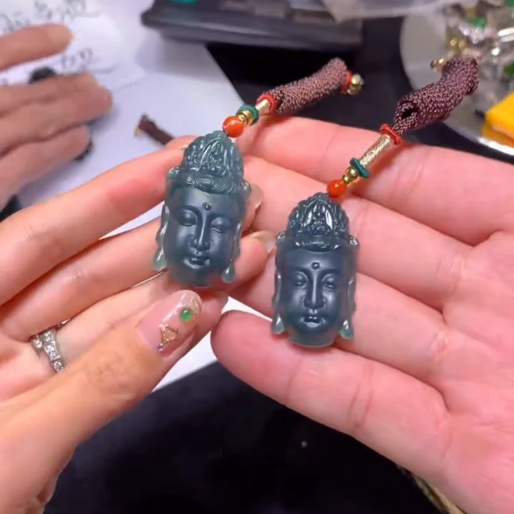 【逍遥】天然A货翡翠观音首吊坠*705/105/多样性发/1件