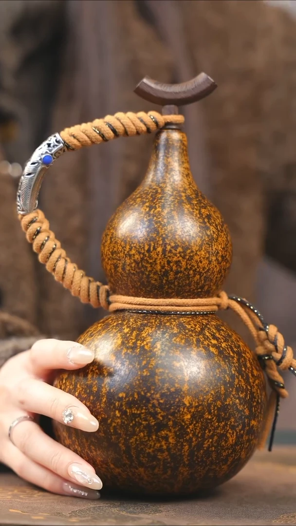 【闪购商品】XH285大漆酒葫芦不包手串及旋转底座