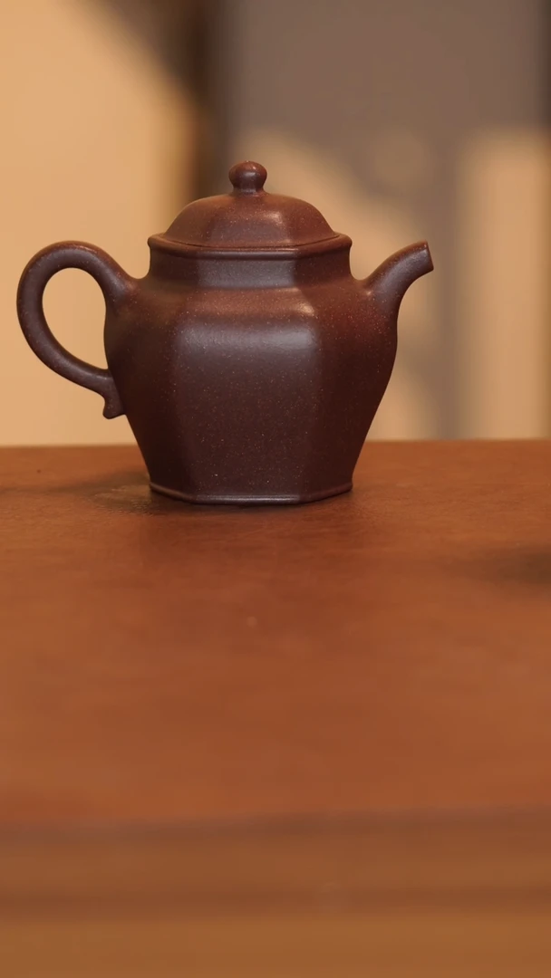 【闪购商品】紫砂茶壶羊角山紫泥-六如-200cc