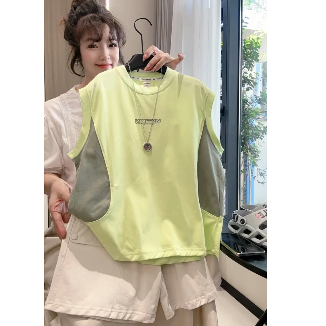 男童套装夏季薄款2025新款儿童夏装背心运动服大童夏款帅气时髦潮