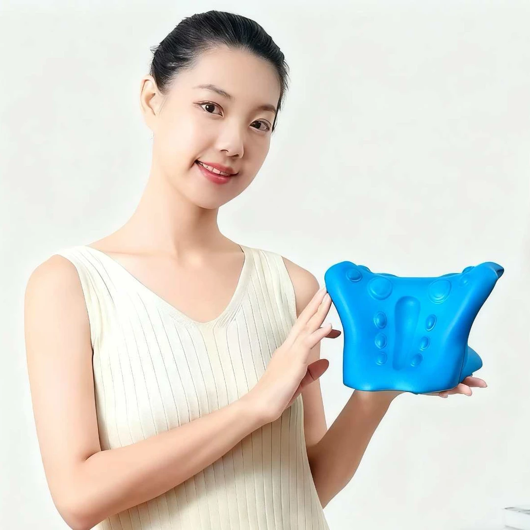 C型颈椎按摩枕升级加强版家用舒缓颈肩压力颈部支撑