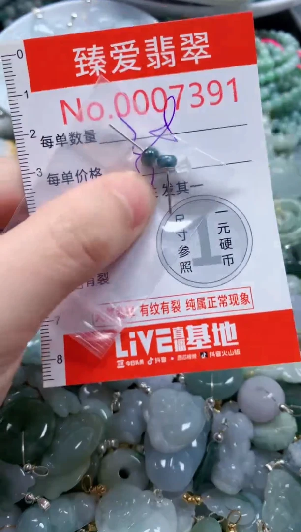 翡翠未镶嵌吊坠(不含链)7391