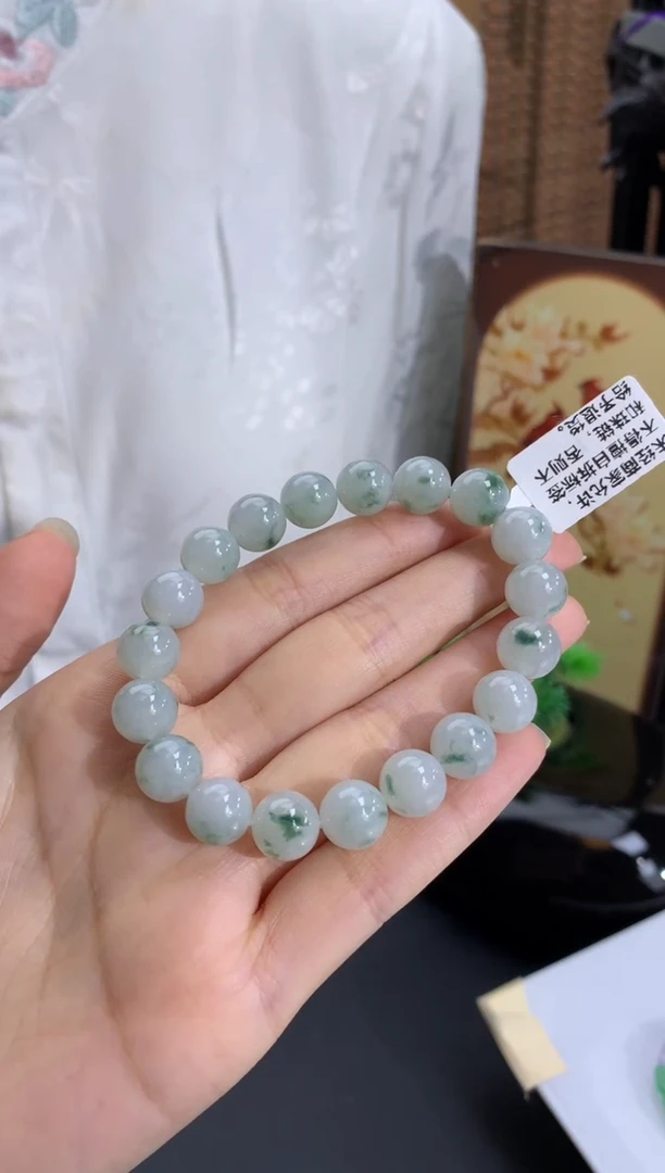 未镶嵌手串翡翠卡9.8mm