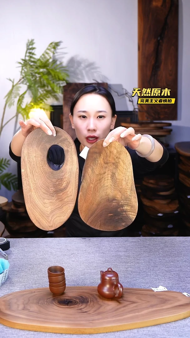 木北美黑胡桃原木.干裂疤结不属于商品质量问题完美主义者慎拍