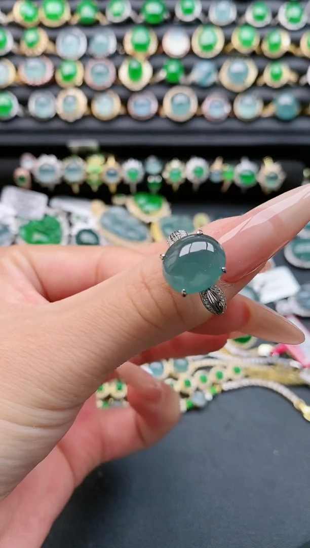 【闪购商品】翡翠戒指银S925镶嵌11111111