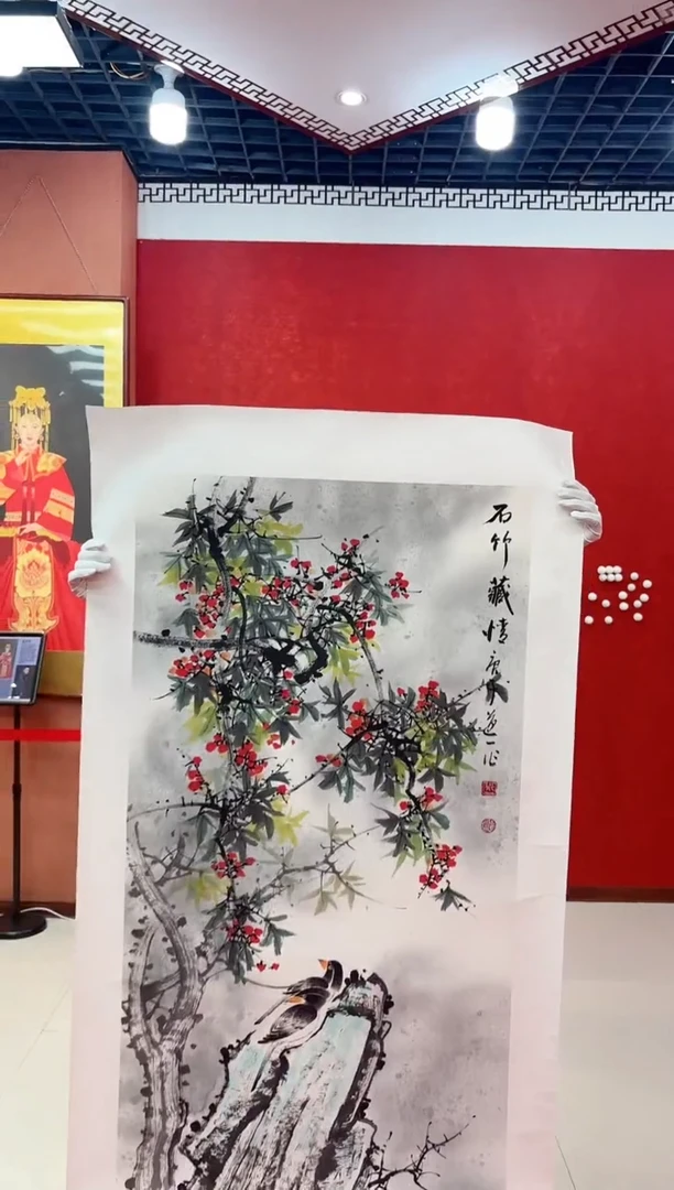 【闪购商品】国画国画道一老师亲笔绘画作品D48