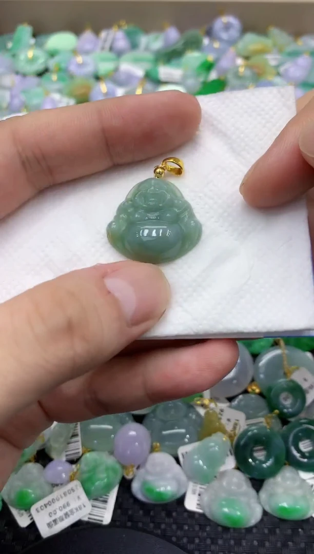 颈饰未镶嵌翡翠天然缅甸翡翠A货