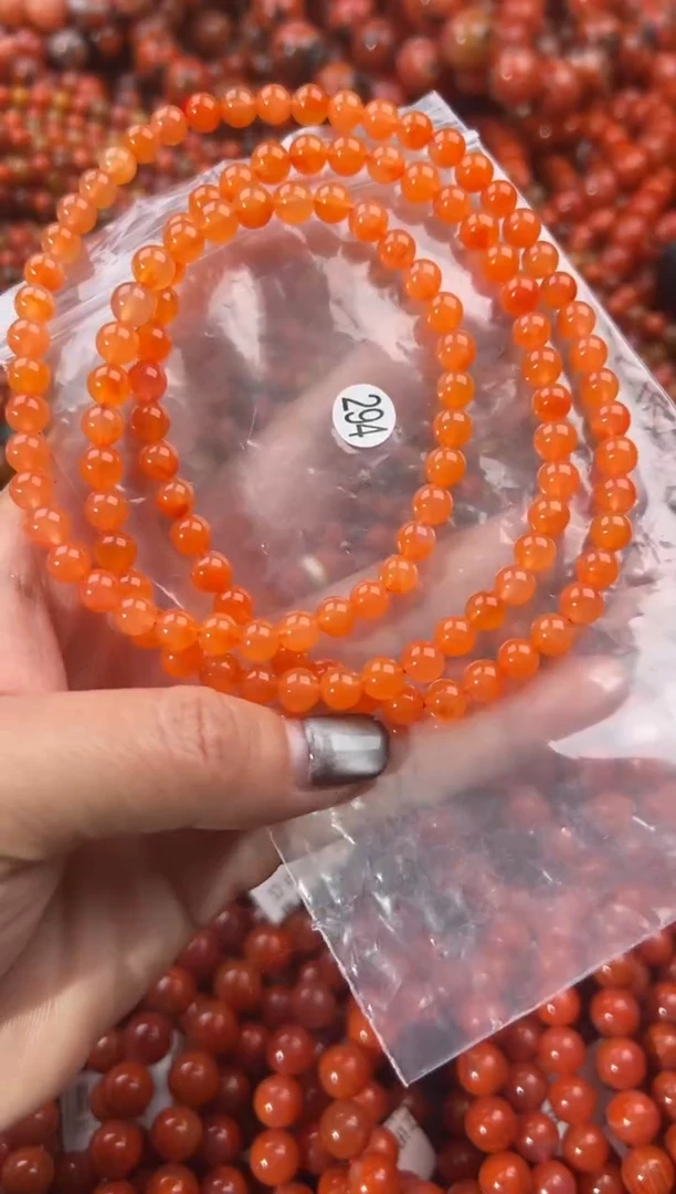未镶嵌手串南红玛瑙6+