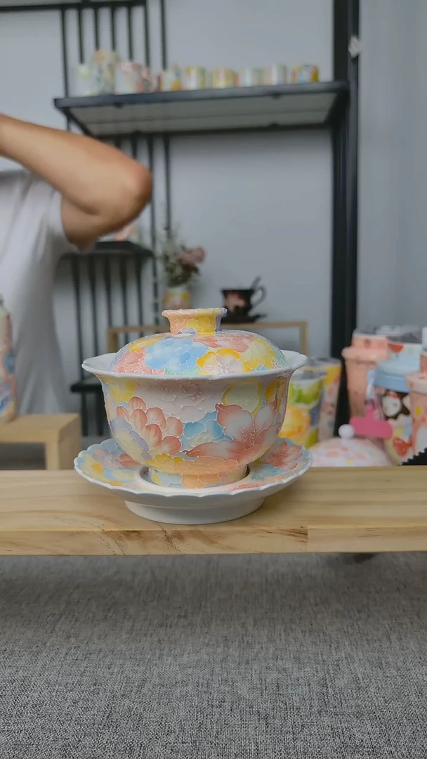 万花三才盖碗555