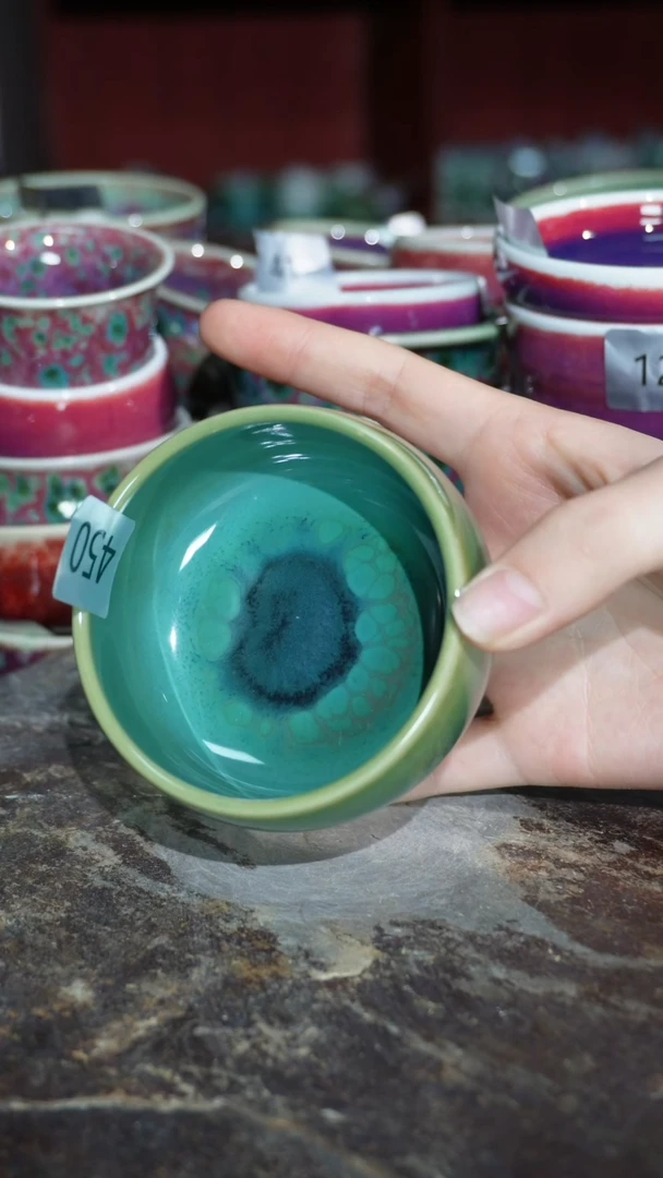 摆件精品窑变钧瓷茶器