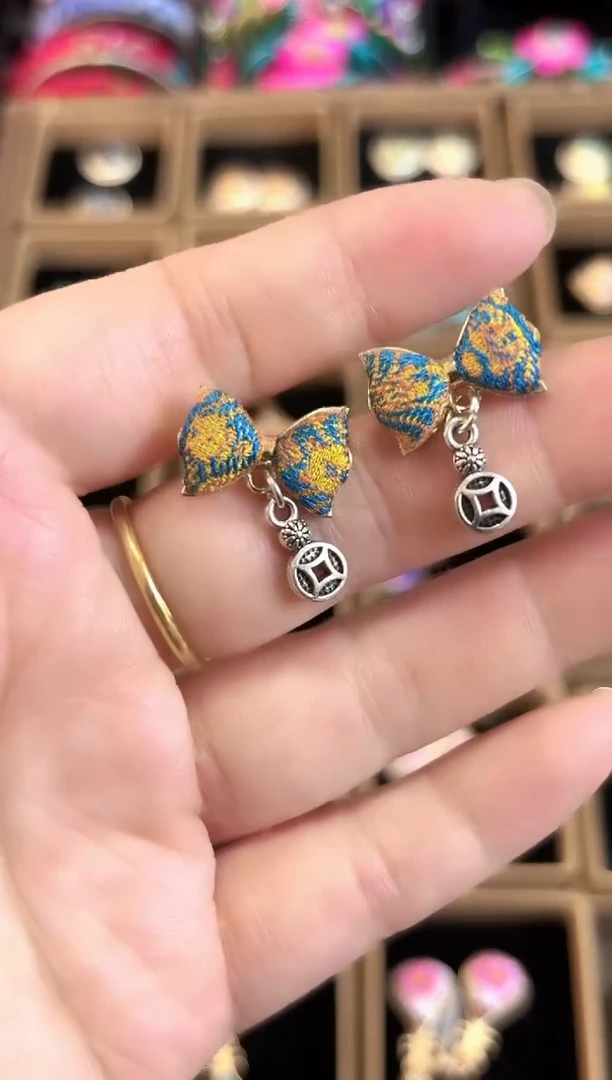 织绣艺枝独绣老绣饰品165