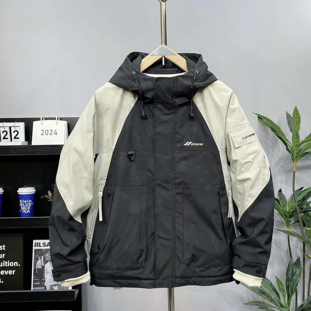 A9820#【伊甸掠影】春秋·户外二棉工装大口袋拉链冲锋衣外套