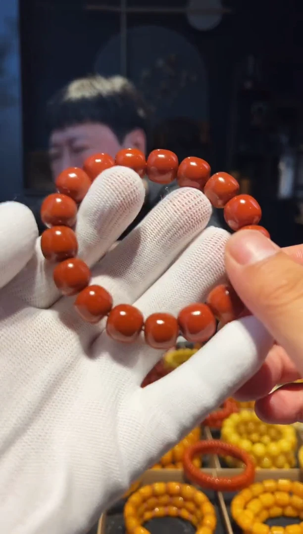 未镶嵌手链南红玛瑙13+单圈