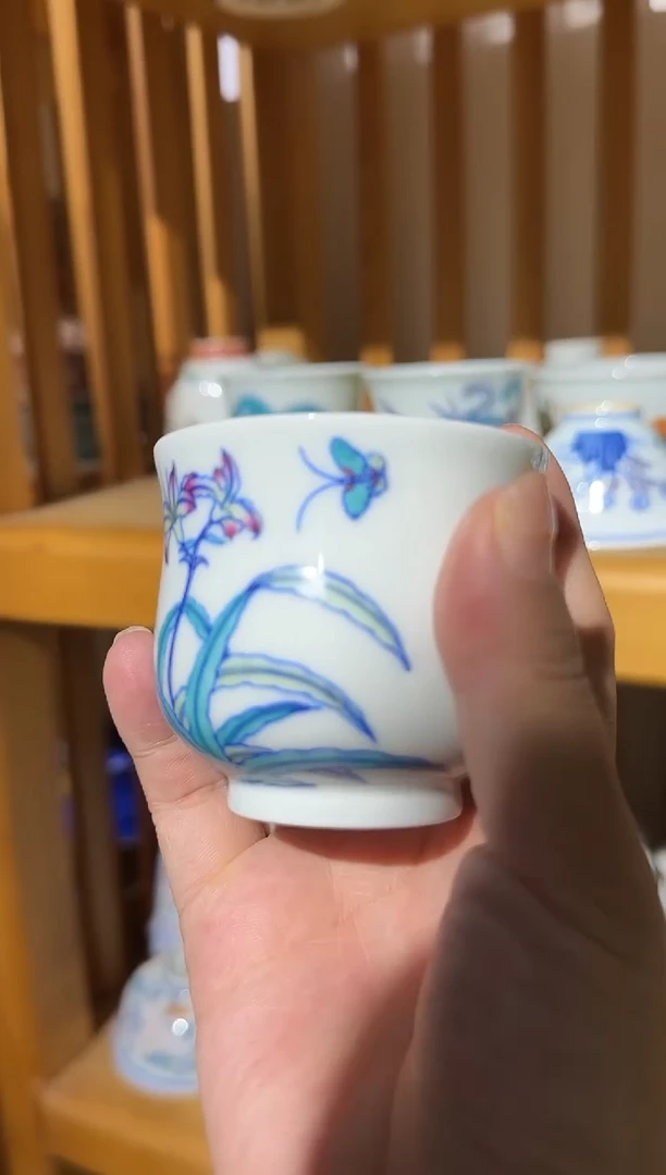 瓷片景德镇瓷器茶器茶杯