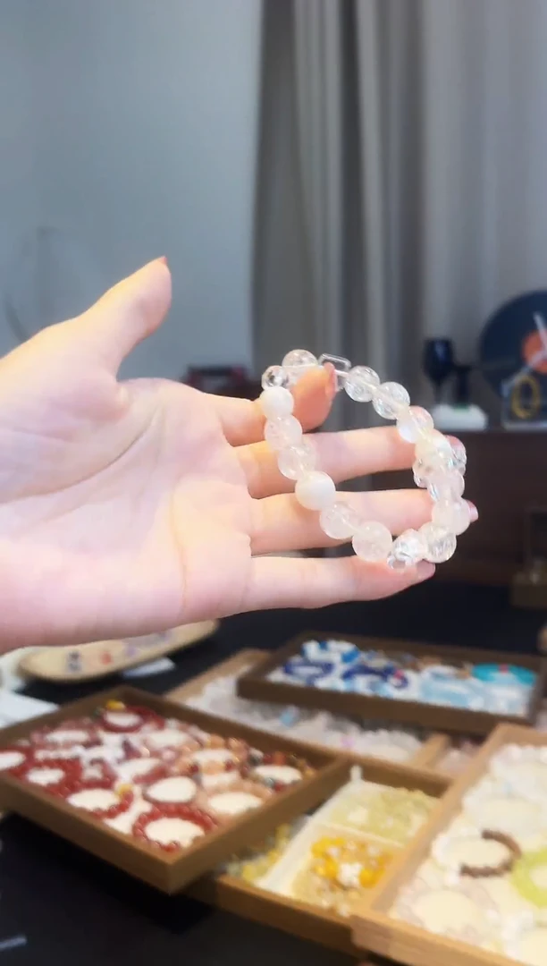 未镶嵌手串水晶小雪花泪/多样性发一