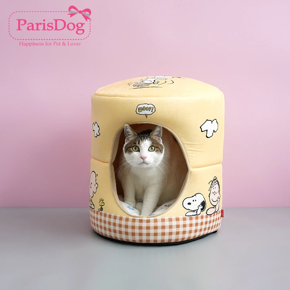 韩国【ParisDog】史努比树洞猫狗宠物圆筒形帐篷狗窝