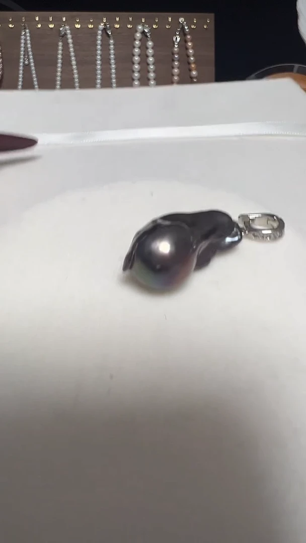 吊坠(不含链)钛钢淡水珍珠永丽严选