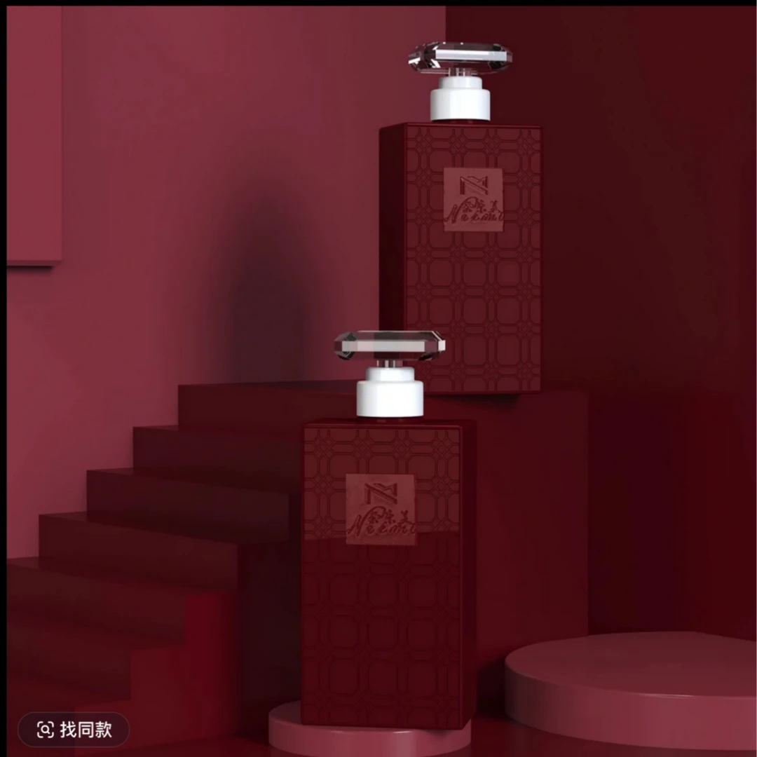 奈乐美Nermi焰耀晶心香氛沐浴露身体乳（酒红）