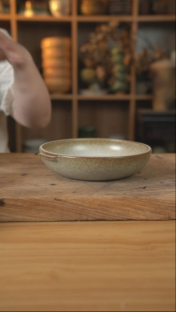 奶奶系列的8英寸双耳盘【壶