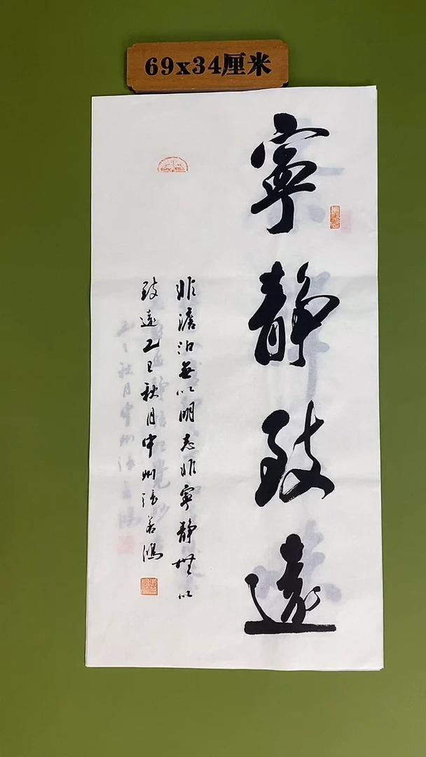 书法书法 张若鸿 尺寸69cm*34cm