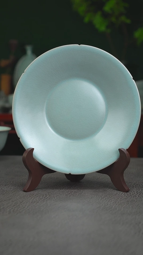 68号葵口折沿盘  一级品18.3-二