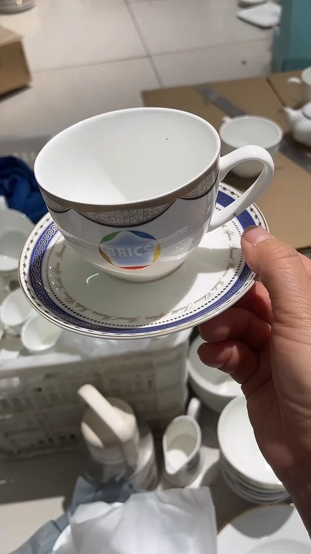 瓷咖啡杯碟隆达骨质瓷