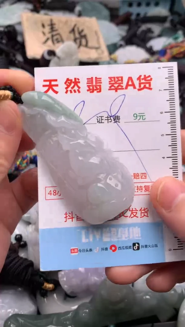 翡翠未镶嵌吊坠(不含链)1
