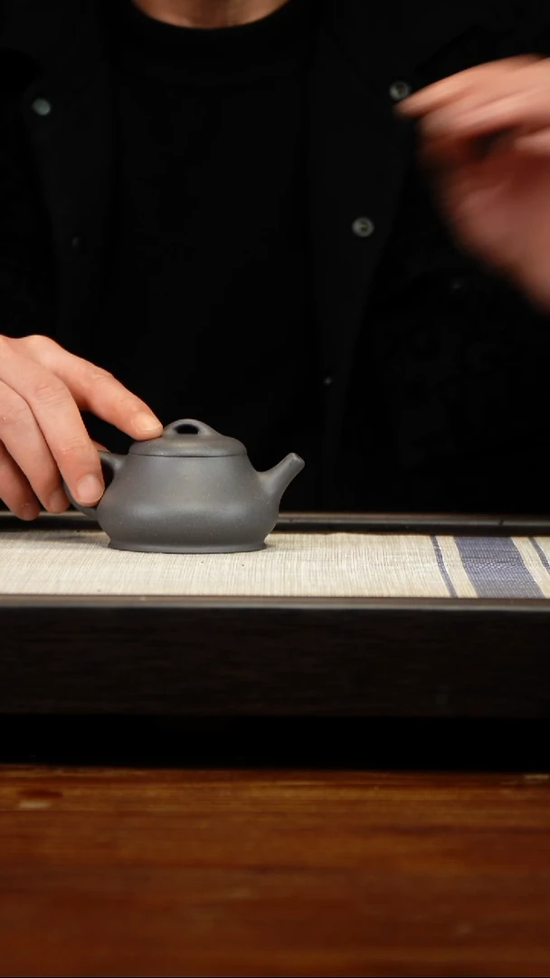 茶壶紫砂天青柱瓢150