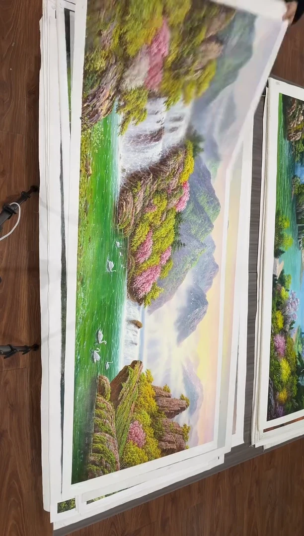 油画【128号】约2.2米丨朝鲜原创纯手绘孤品油画丨顺丰包邮