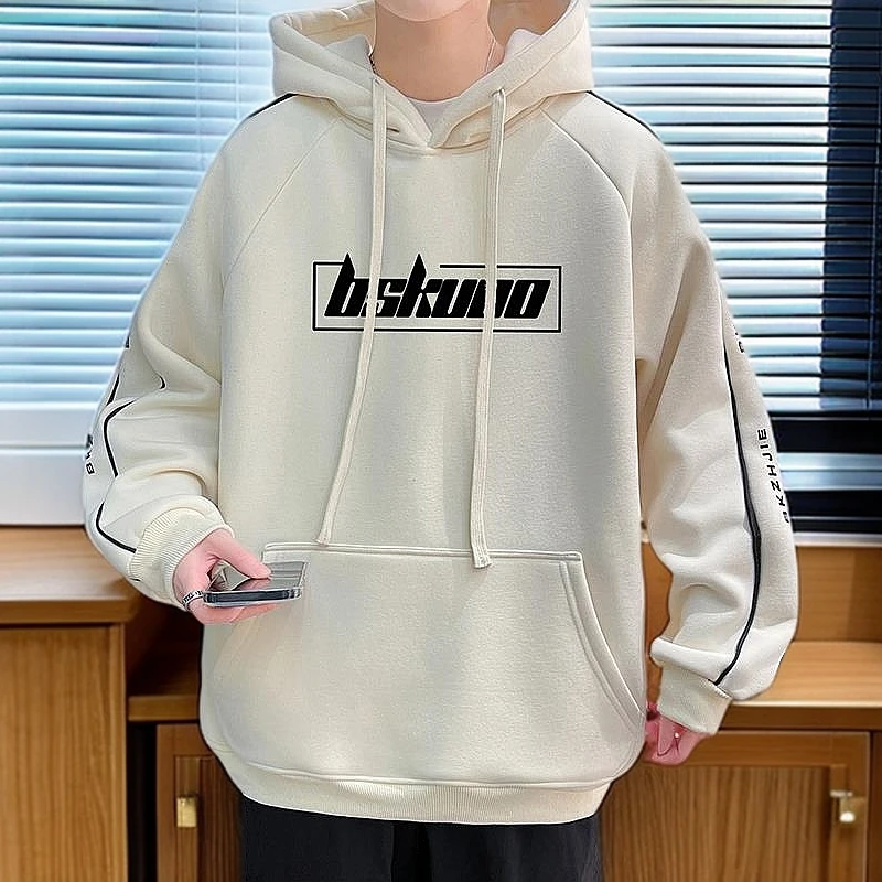 青少年春秋季连帽卫衣男孩13初高中学生帅气长袖15岁大童男装外套