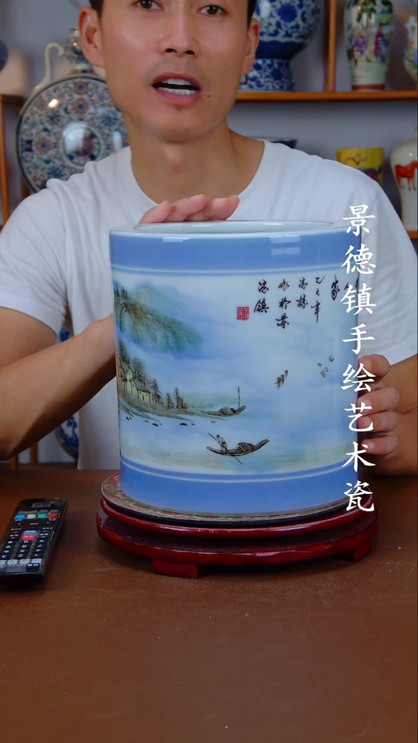 现代景德镇手工手绘陶瓷摆件57