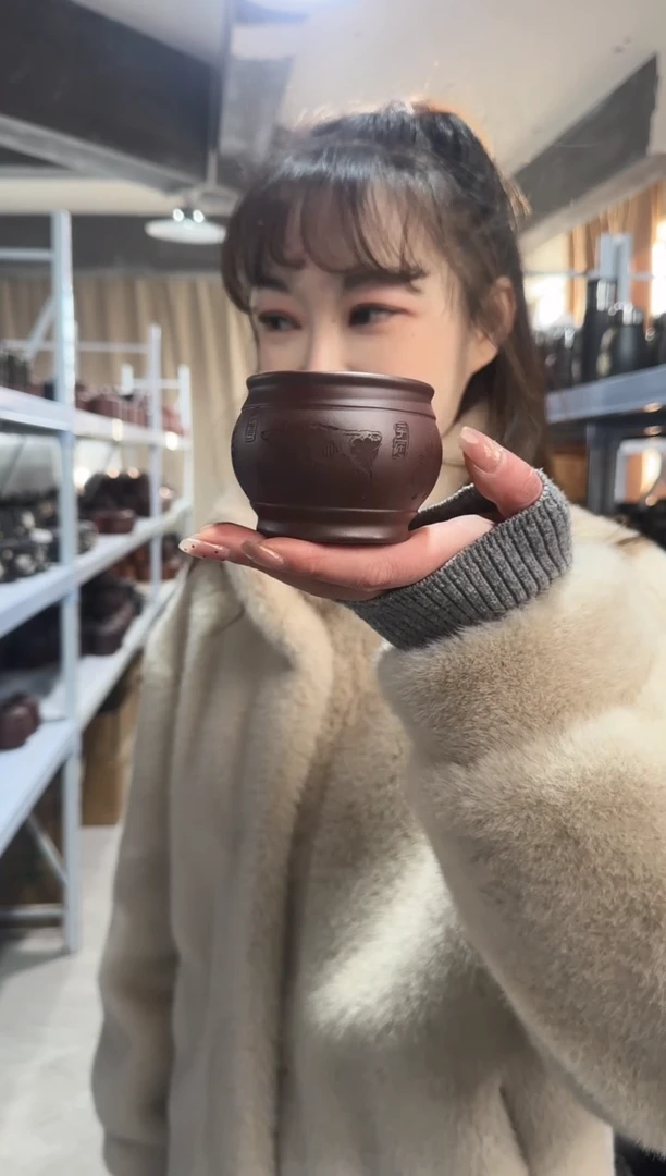 【闪购商品】紫砂盖杯紫砂盖杯杯子五牛