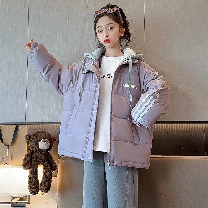 童装女童冬季棉衣外套儿童2024冬装新款棉袄洋气棉袄加厚棉服潮