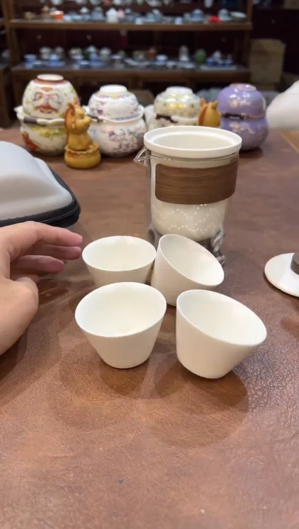真的很便宜会开片的旅行茶具