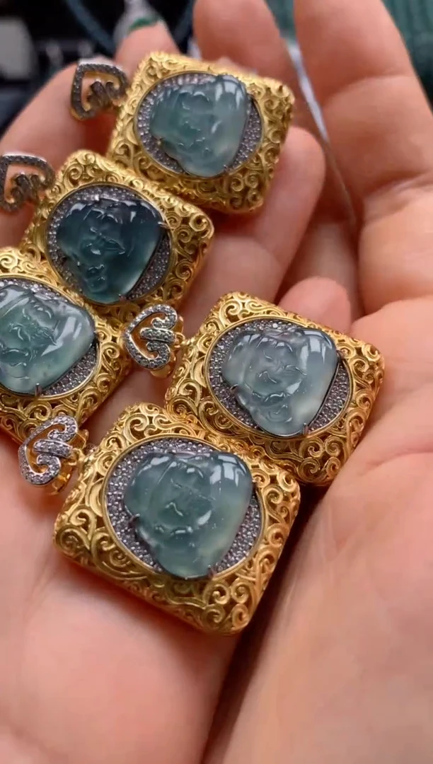 翡翠银S925镶嵌颈饰多样性发其一（米爷爷320047）不退