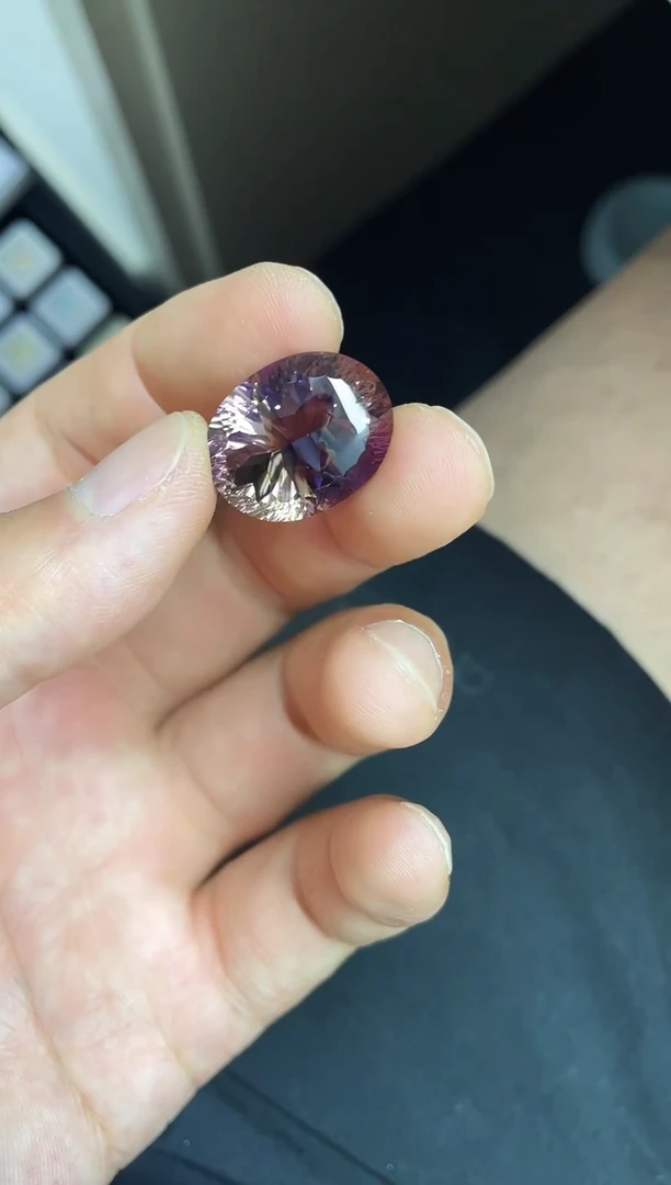 未镶嵌珠宝半成品紫晶23ct