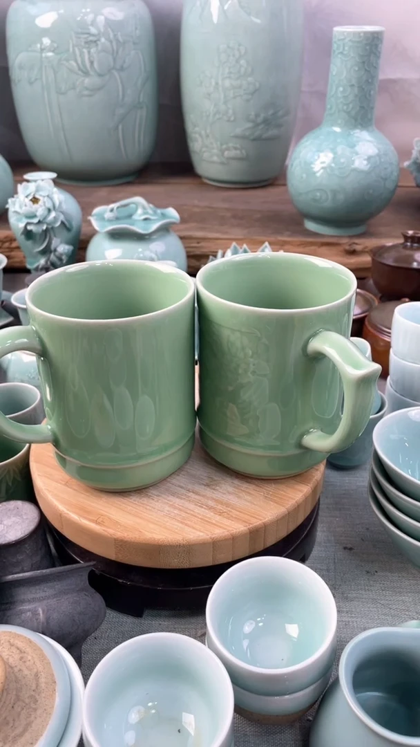 【闪购商品】2个 特价 微瑕 慧仙青瓷