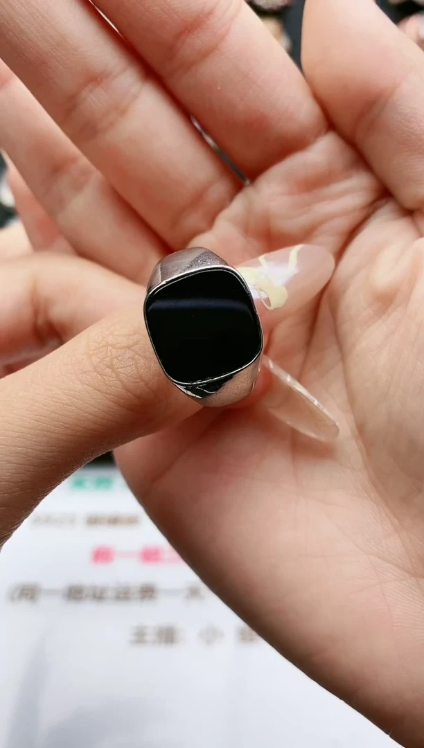 翡翠戒指未镶嵌天然翡翠男戒