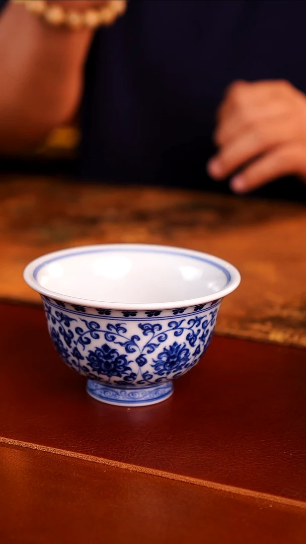景德镇手工手绘茶器狮心-85
