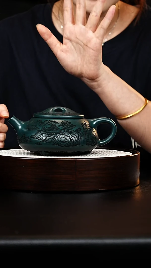 茶壶紫砂景舟石瓢 苏门答腊青 李雨瑶