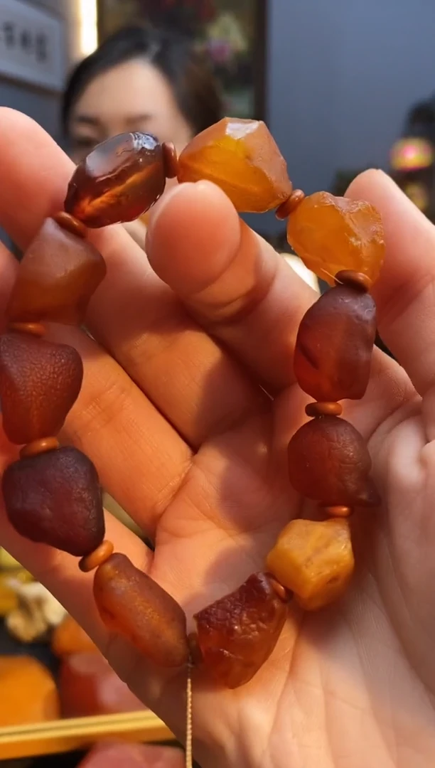 手链琥珀未镶嵌手串