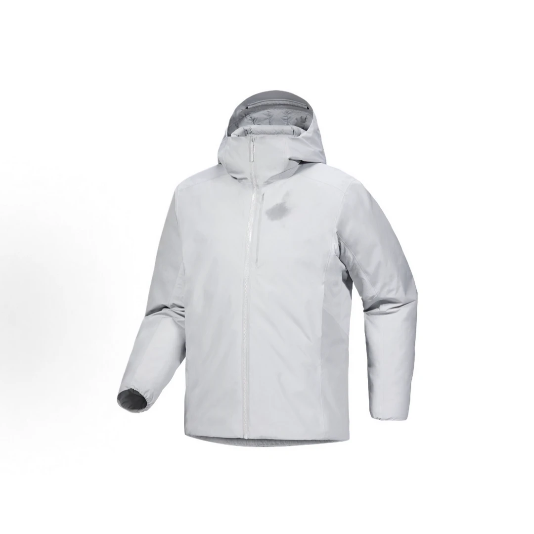 厚款刺绣男装跑步连帽户外户外印花男士羽绒服冬季