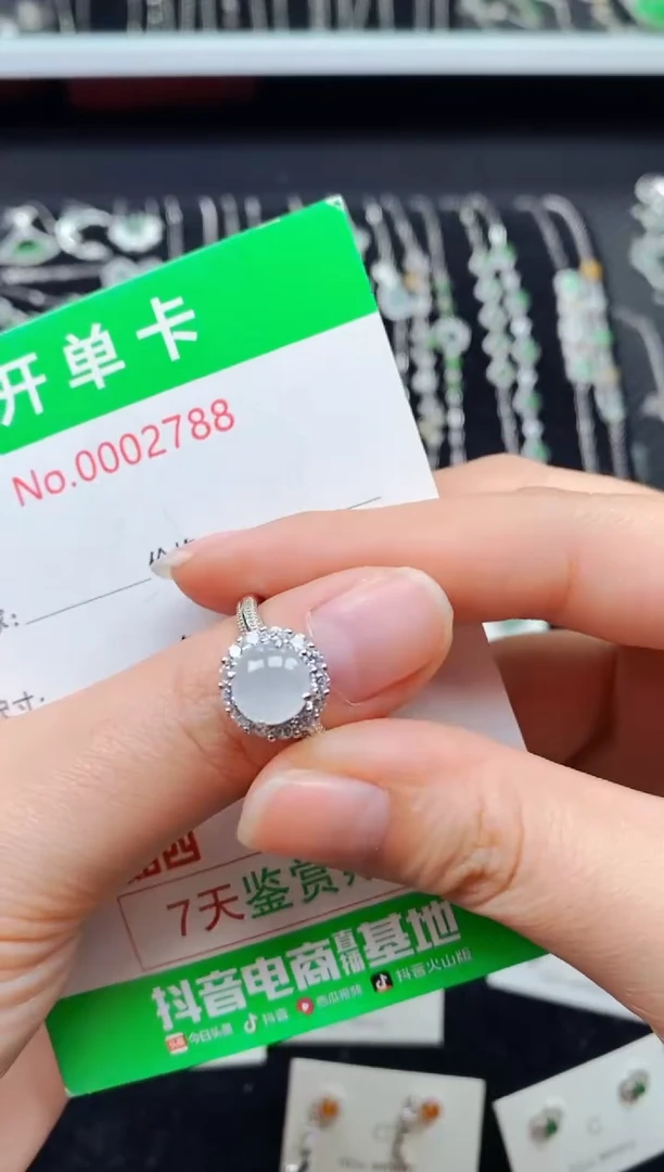 【闪购商品】翡翠戒指银S925镶嵌2788