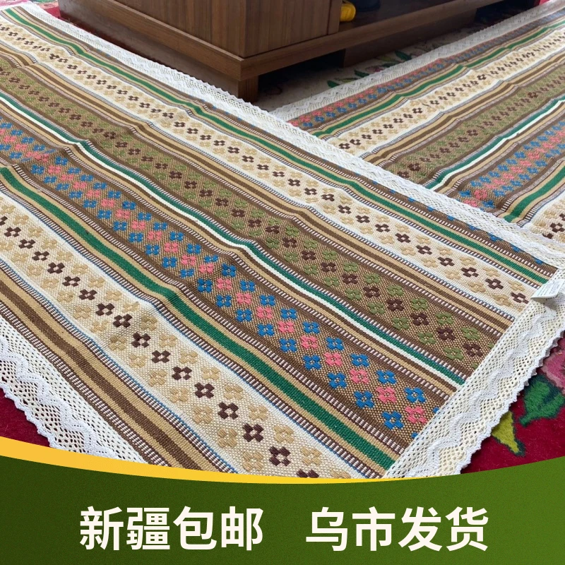 网红地毯棉麻民族风复古盖布新疆包邮保护地毯