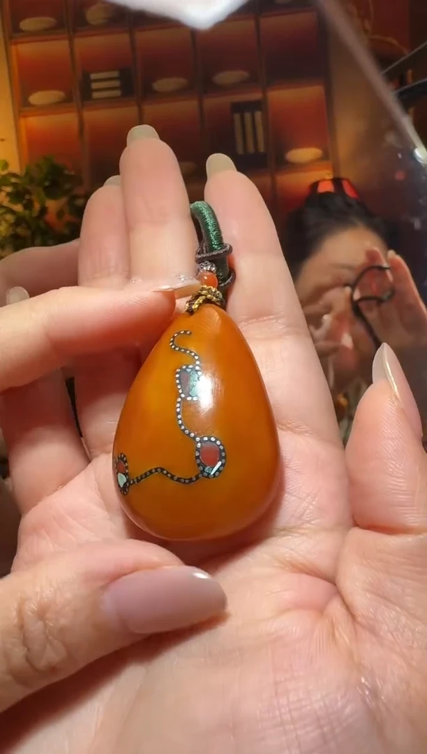 蜜蜡颈饰未镶嵌2867天然蜜蜡珠宝奇石全都保真