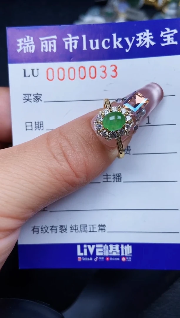 翡翠银S925镶嵌颈饰003