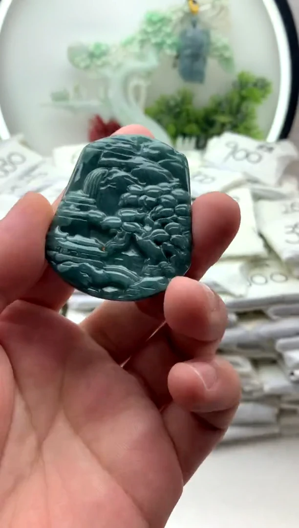 翡翠未镶嵌颈饰挂件【福利款】