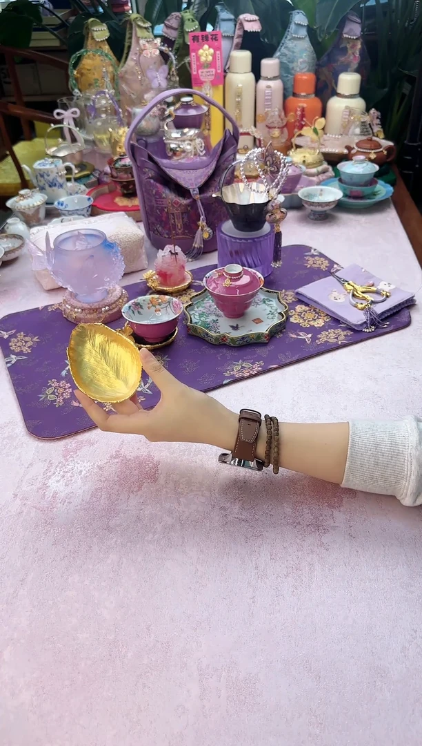 07  铜镀金 茶则