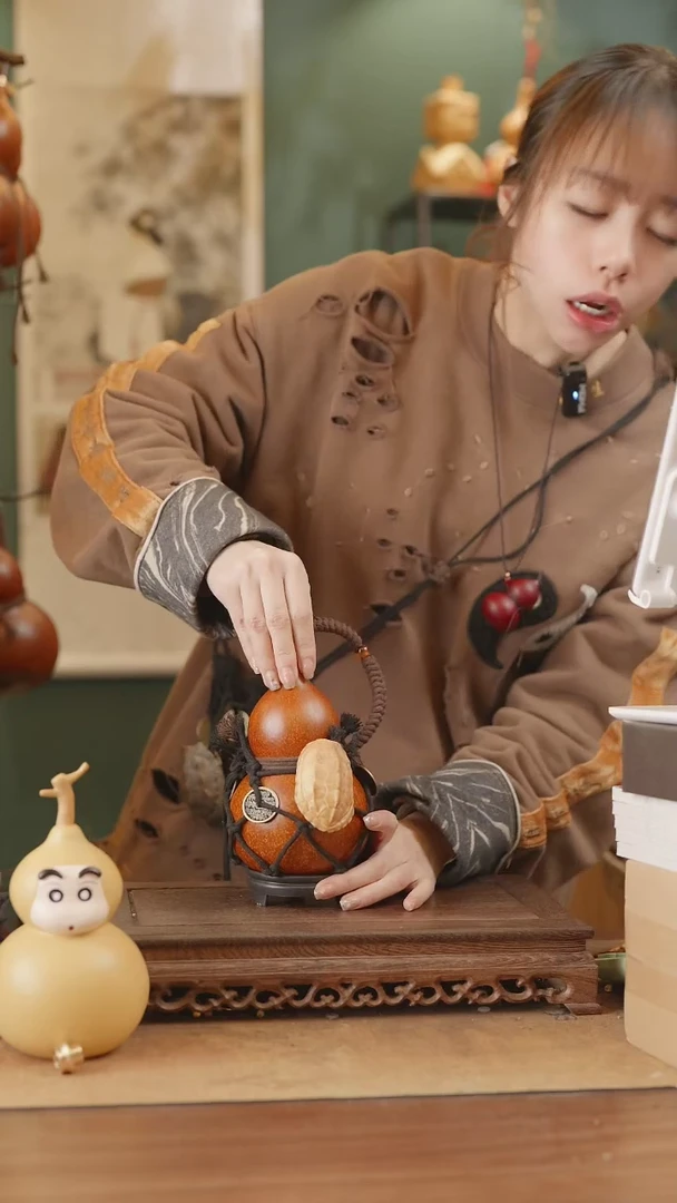 【闪购商品】148号精品天然大漆工艺防渗内胆酒葫芦~